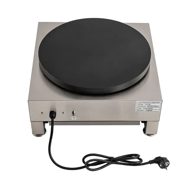 Elektrische Crepes Maker Crepeseisen Crepesplatte Crepesgerät Creperie Gastro, Elektrische Crepes Maker Crepeseisen für Küche, Crepesgerät für Gastronomie