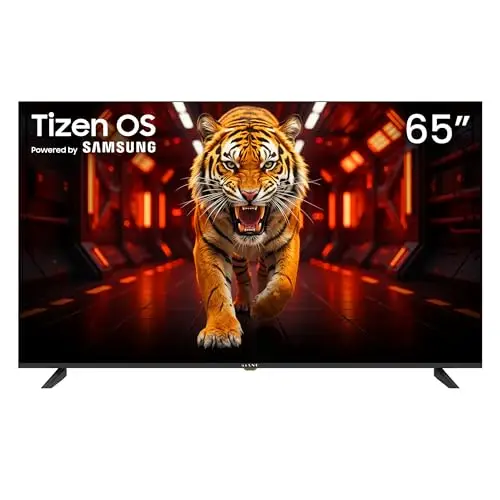 KIANO Elegance Smart TV LED 65 Pouces (164 cm) 4K UHD avec TIZEN OS (Powered by Samsung), Dolby Audio, Triple Tuner DVB-T2/C/S2, 3× HDMI, Enregistrement USB PVR, Wi-FI