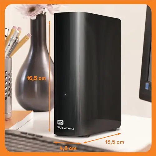 WD 18 To Elements HDD de bureau, USB 3.0, (supplémentaire pour les photos, la musique, les vidéos et tous les autres fichiers, résistant aux chocs) noir