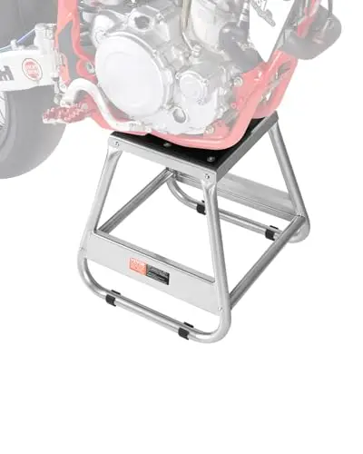 VEVOR Support Moto Tout-Terrain avec Capacité de Charge de 499 kg, Tabouret Lève-Moto Universel et Antidérapant, Stand de Motocross en Acier Robuste, pour Entretien Sports Motorisés Atelier Garage