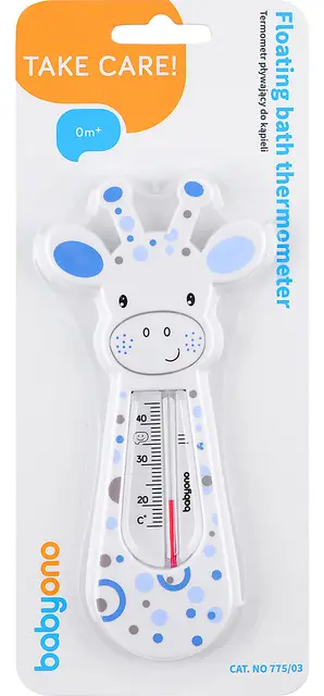 Babyono Thermomètre de bain flottant (blanc/bleu)