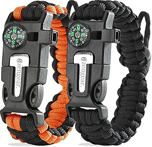 aZengear Bracelet de survie paracorde