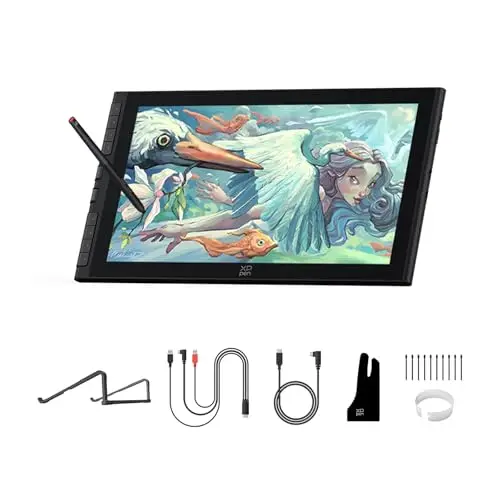 XPPen Artist 16 3rd (Édition 2026) - Tablette Graphique Dessin Écran 15,4 Pouces avec Molette X-Dial, 8 Raccourcis, X4 Stylet à 16k(16384) Niveaux pour Les illustrateurs Designers Étudiants en Art