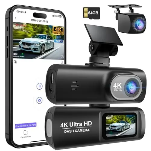 Vemfay RM Dashcam Double Caméra