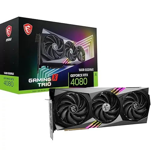 MSI VGA 16GB RTX4080 Gaming X Trio 3DP/HDMI GeForce RTX 4080 16GB