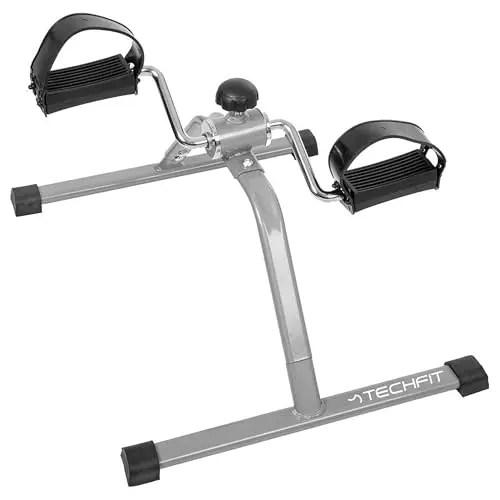 Techfit Pédale Formateur, Mini Vélo d'appartement pour la Maison et Bureau, Machine d'entraînement Légers pour Les Bras et Jambes, Adaptée à la Récupération