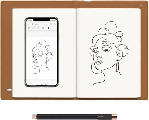 HUION Note X10 Tablette de Dessin pour Ordinateur Portable Numérique 2 en 1, Tablette de Papier sans Fil Bluetooth, Bloc-Notes Electronique pour la Prise de Notes, l'art Numérique et Les Réunions