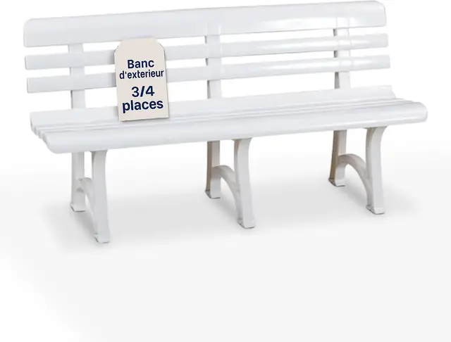 Tomaino Moon Banc de Jardin 3 Places