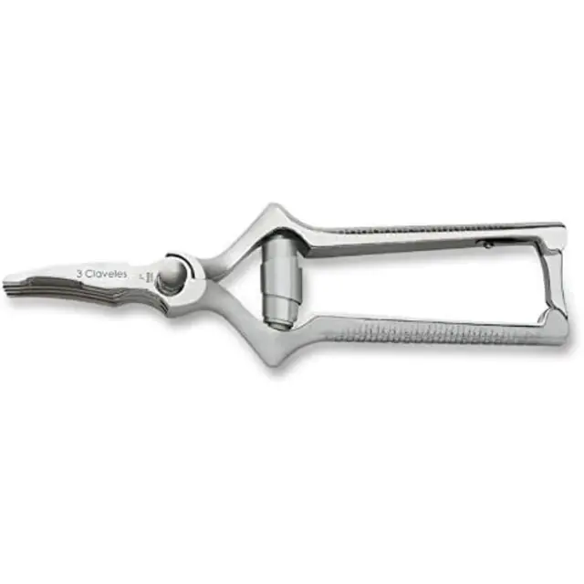 3 CLAVELES 433 Masticador, Acero Inoxidable, Gris, 18 cm