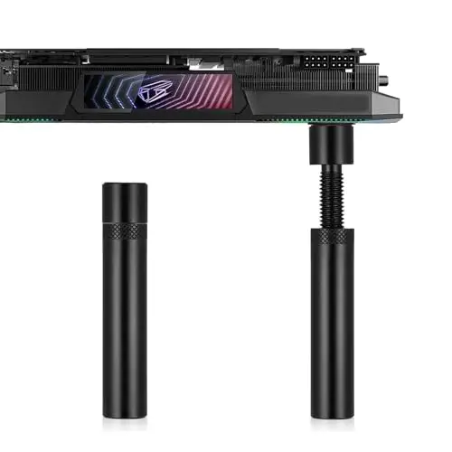 Lot de 2 supports pour carte graphique GPU, support GPU en alliage d'aluminium, support de carte graphique réglable en hauteur pour hôtes utilisateurs et protection PC