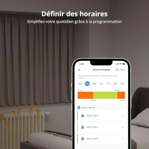 SONOFF TRVZB Thermostatique Connectée et Intelligente, ZigBee 3.0 Vanne Thermostatique Radiateur, Contrôle Vocal, Détection de Fenêtre, Compatible avec Alexa/Home Assistant, Requiert Le Hub Zigbee