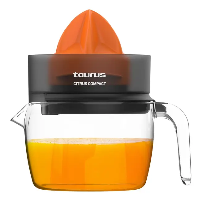 Taurus - Presse-agrumes Électrique Citrus Compact | Double Rotation | Cône Extra Large | Démontable | Compatible Lave-vaisselle | Rangement Compact | Sans BPA | 800 ml