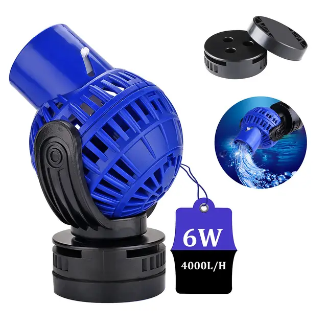 EXLECO JVP-130 Pompe à Vagues,4000L/H 6 Watt Pompe de Brassage Wave Maker pour Aquarium 60~80cm Pompe de Circulation Pour l'eau Douce et Salée