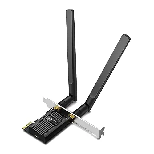 TP-Link WiFi 6 Carte WiFi PCIe AX1800 Archer TX20E, Bluetooth 5.2, Adaptateur Réseau sans Fil avec 2,4 GHz, 5 GHz, Antennes Doubles à Gain élevé, WPA3, Windows 11/10