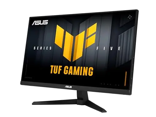 ASUS Écran de Jeu VG27AQE5A Tuf Gaming Série 5 – 27 Pouces, QHD (2560 x 1440), 165 Hz (overclocking), Fast IPS, ELMB, 0,3 ms (GTG), Haut-parleurs stéréo, 120% sRGB, DisplayWidget Center