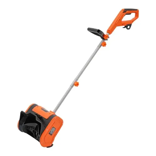 Souffleuse à neige électrique 1800 W, filaire, légère, lance-neige haute performance avec 3500 tr/min Largeur de pièce 32 cm & Profondeur de déneigement de 15 cm Pelle à neige pour allée et trottoirs