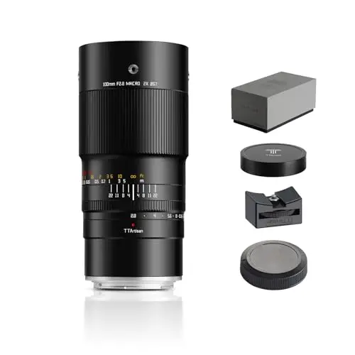 TTARTISAN Objectif macro 100 mm f/2.8 pour Canon RF Mount grossissement 2X plein format mise au point manuelle Objectifs d'appareil photo sans miroir (monture RF)