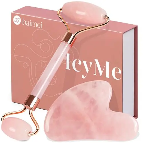 BAIMEI Rouleau de Jade et Gua Sha