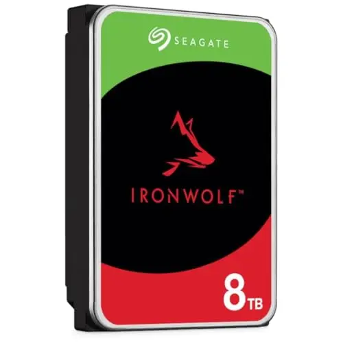 Seagate IronWolf ST8000VN004 - Disque Dur - 8 to - Interne - 3.5" - SATA 6Gb/s - 7200 Tours/Min - mémoire Tampon : 256 Mo