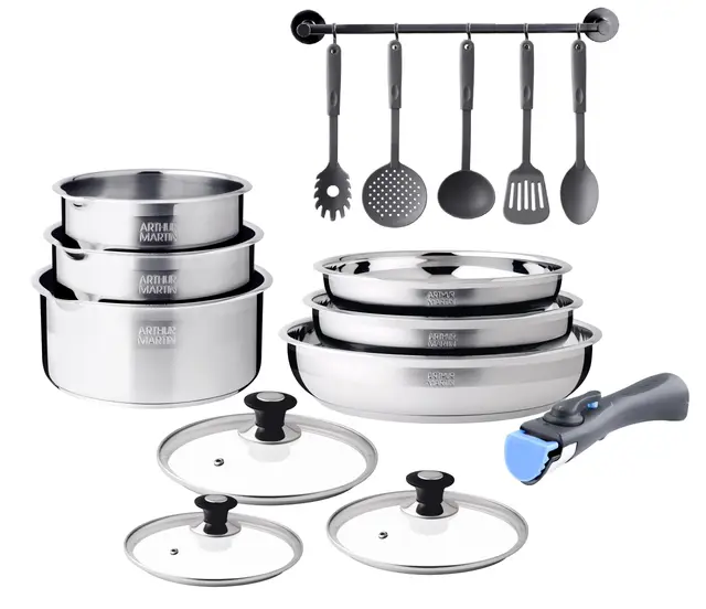 Arthur Martin 5535 Batterie de cuisine inox