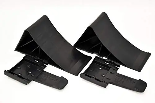 Kit complet : cales avec support Lot de 2 patins de freinage, cache-boule d'attelage, 1,6–2 tonnes