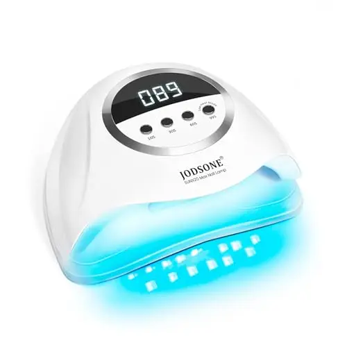 JODSONE 320W Lampe UV Ongles Gel, Lampe UV Haute Puissance,72 Perles Lumineuses à Double Source UV/LED avec Capteur Automatique et 4 Minuteries