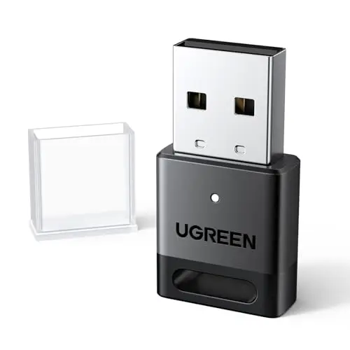 UGREEN Dongle Bluetooth 5.4 Clé USB pour PC Adaptateur Bluetooth USB Faible Latence pour Casque Clavier Souris Manette de Jeu Enceinte Écouteurs Téléphone Plug Play sous Windows 11 10 8.1