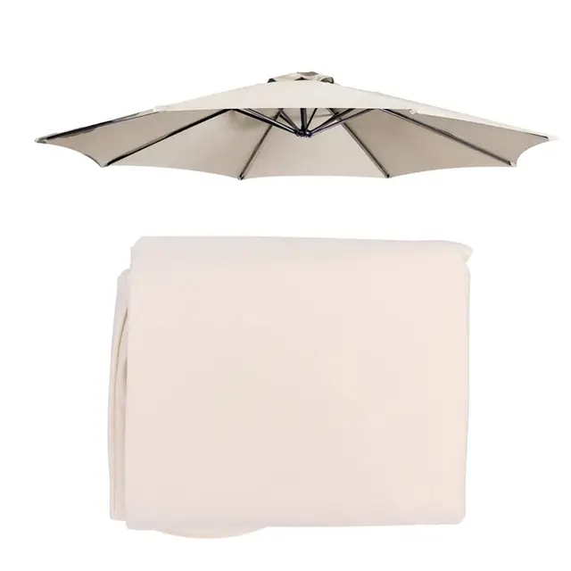 Toile Auvent De Remplacement pour Parasol 3 M 8, Housse De Rechange Imperméable Et Durable pour Jardin, Terrasse, Arrière-Cour, Piscine (auvent Uniquement) (Color : White)