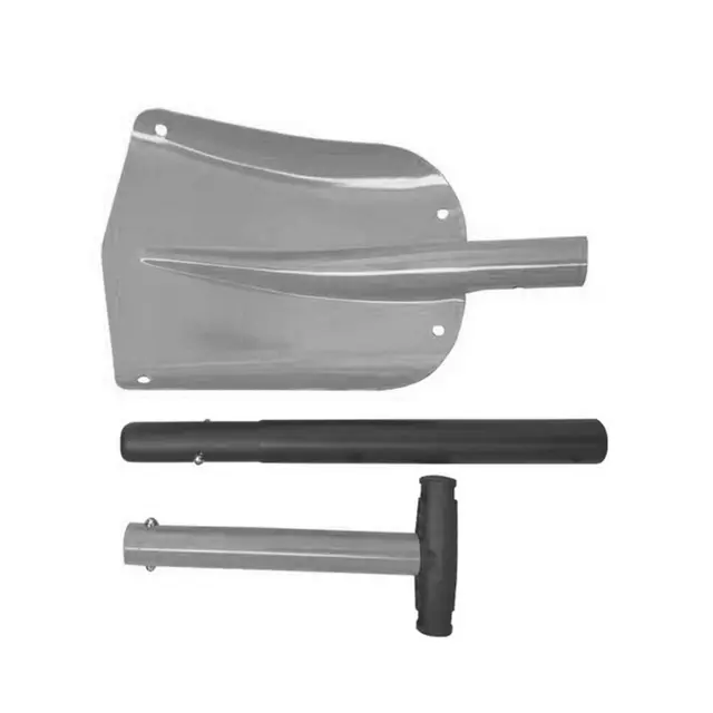 Pelle à neige portable et amovible, 82 cm, à suspendre, en alliage d'aluminium, pour adultes (argent, taille unique)