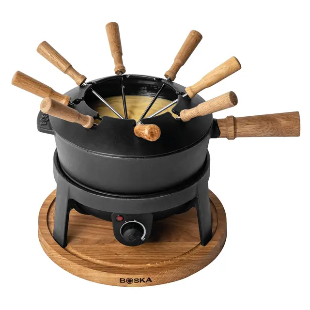 Boska Service à Fondue Électrique Pro - Prime Fondue - Appareil a fondue électrique - Pour fondue savoyarde, fromage fondue, appareil a fondue, fondue chinoise, fondue bourguignonne - 2,2L