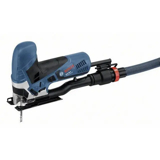 Bosch Professional scie sauteuse GST 90 E (650 W, 1 lame de scie, set d’aspiration, pare-éclats, capapcité de coupe dans le bois : 90 mm, coffret de transport)