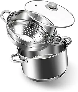 AuFranc Cuiseur Vapeur Inox 3 Étages