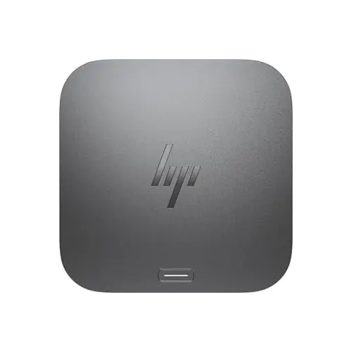 HP Thunderbolt 4 100 W G6 Dockingstation, Kabelgebunden, Thunderbolt 4, 100 W, 10,100,1000,2500 Mbit/s, Grau, 5K Ultra HD