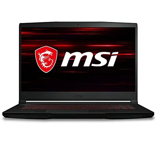 MSI GF63 Thin Ordinateur Portable de Jeu: 15,6 pouces 144Hz FHD 1080p, Intel Core i5-10500H, NVIDIA GeForce RTX 3050, 8 Go, SSD NVMe 256 Go, Clavier Rouge, Win 10, Noir (10UC-440)