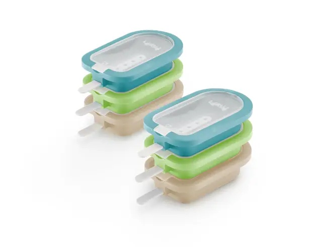 Lékué Set mini Moules glace empilables Méditerranéens 6 un.