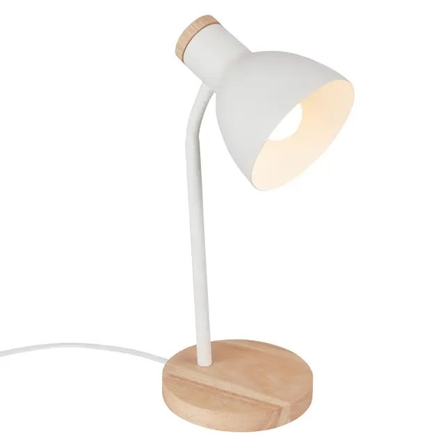 Briloner Lampe de table design blanc-bois