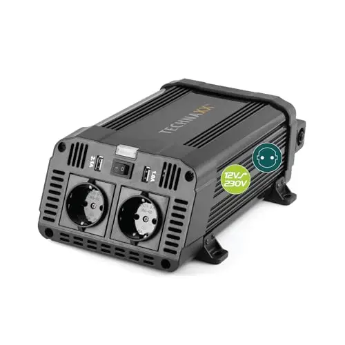Technaxx 1200w Te16 Adattatore E Invertitore Interno Nero (technaxx Te16 - Dc Til Ac Inverter - 1)