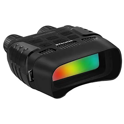 Jumelles de Vsion Nocturne Numérique, Infrarouge, Vision Jusqu'à 300 Mètres dans L'obscurité Totale, LCD 2,31 pouces, Photo 1MP/Vidéo 960P, Grossissement 10X, Zoom 4X
