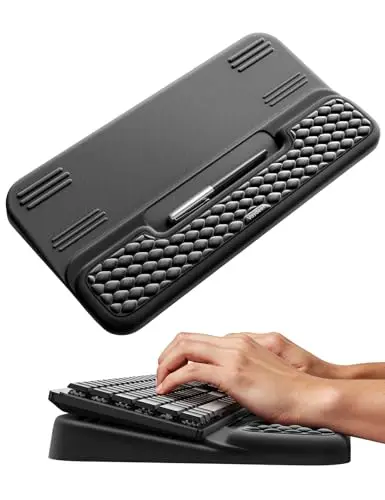 VAYDEER Support Clavier avec Repose-Poignet Intégré – Confort Ergonomique pour Bureau et Gaming