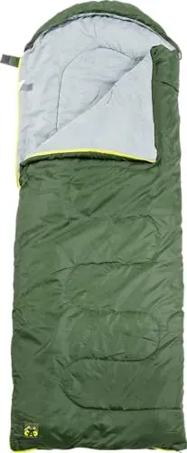 C.A.O - Sac de Couchage Confort - Extérieur Polyester 190T, Doublure Pongee 190T, Remplissage Coton 300 g/m² - Bleu - Longueur 180 cm (+30 cm Capuche) - Largeur 75 cm