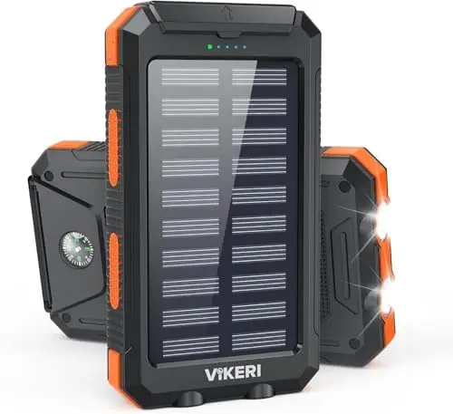 Vikeri Batterie Externe Solaire 26800mAh