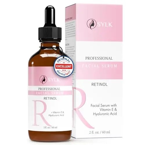 Retinol Sérum Visage pour Microneedling + Acide Hyaluronique & Vitamine E | Anti Cerne, Anti Ride, Anti Tache & Anti Age | Soin Visage et Contour des Yeux | 60 ml