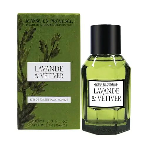 JEANNE EN PROVENCE - Eau De Toilette Homme - Parfum Lavande Et Vétiver - Ingrédients D'Origine Naturelle - Fabriqué En France - Flacon 100 ml