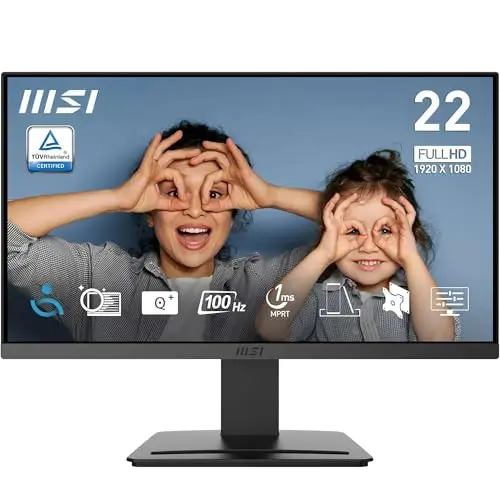 MSI PRO MP223 E2 Monitor PC 54,5 cm [21.4] 1920 x 1080 Pixel Full HD LED Nero (MSI 21.45 VA MONITOR PRO MP223 E2)
