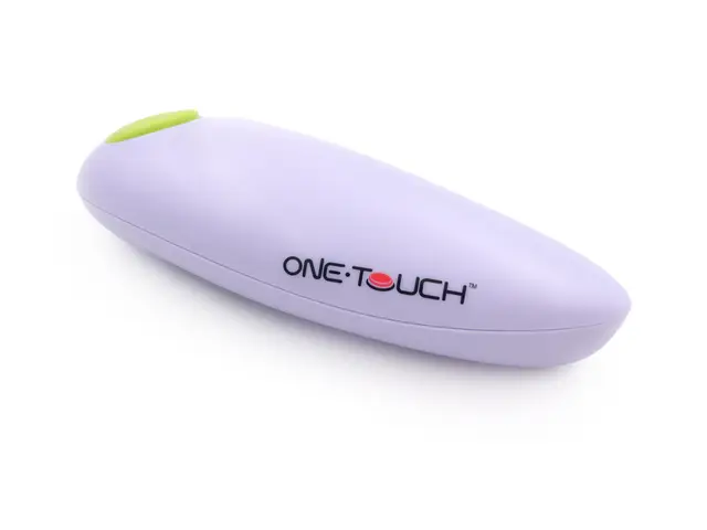 ONE TOUCH Ouvre-boite électrique « mains libres » KC08 - Libérez-vous des efforts inutiles - Une simple pression pour ouvrir vos boites de conserve en toute sécurité, Blanc