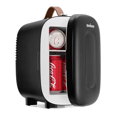 Enventor Mini Réfrigérateur Thermoélectrique 4 L Noir