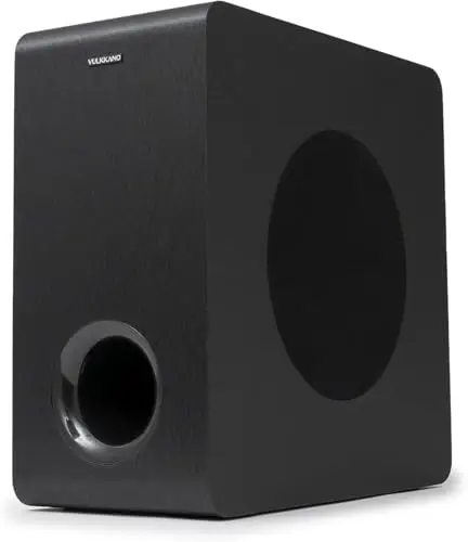 VULKKANO SUB6 MKII Subwoofer Actif Compact de 6 Pouces avec Basses Profondes et Design élégant pour cinéma Maison, Musique et Jeux vidéo, fréquence de 50 Hz à 200 Hz