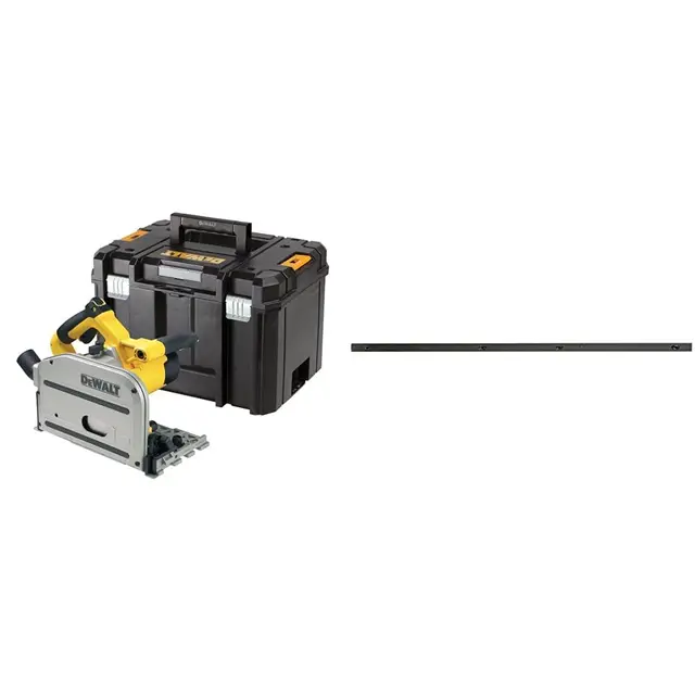 Dewalt Scie circulaire plongeante 1300 w dewalt - dws520kt & Raccord de Rails de Guidage - Outillage Électroportatif - Adaptation pour Scie Sauteuse - Outil de Connexion