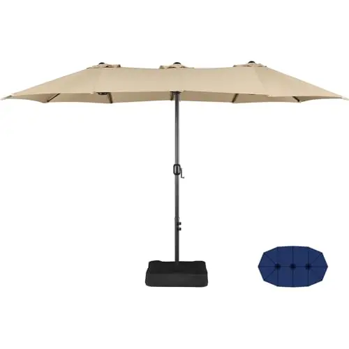 Yaheetech Parasol Double avec Manivelle