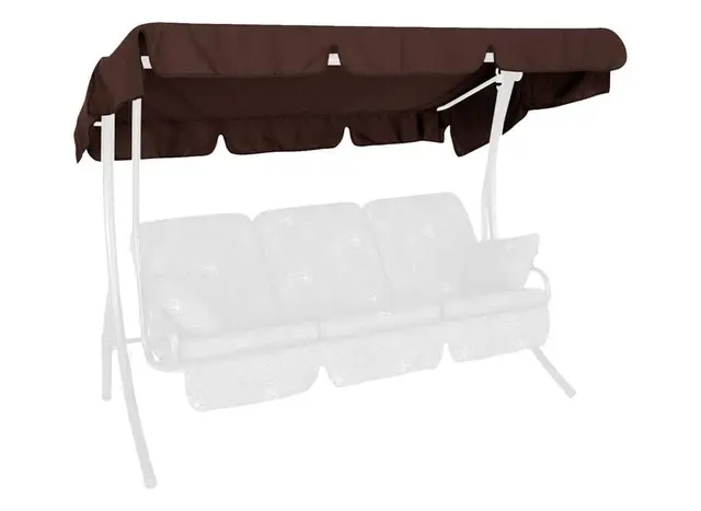 Angerer Toit balancelle 210 x 145 cm, qualité Swingtex, Couleur Marron